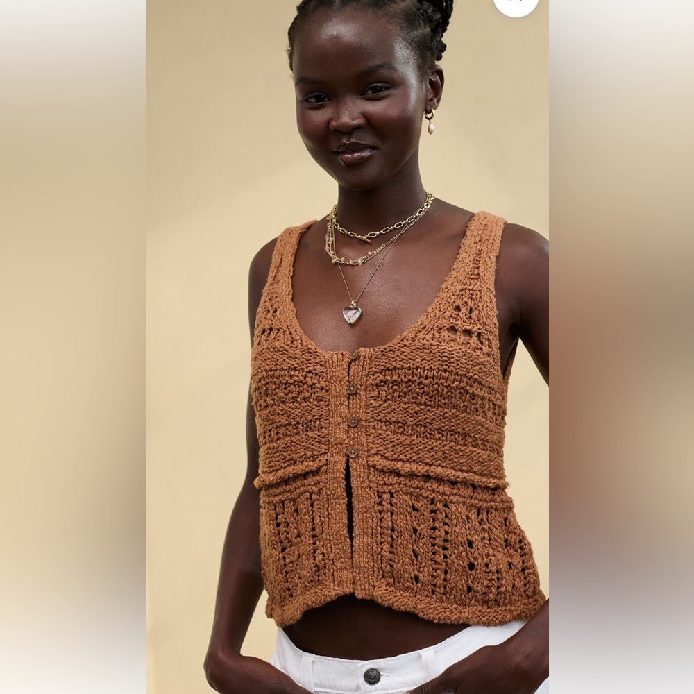 NWT Aerie Sweater Crochet Vest